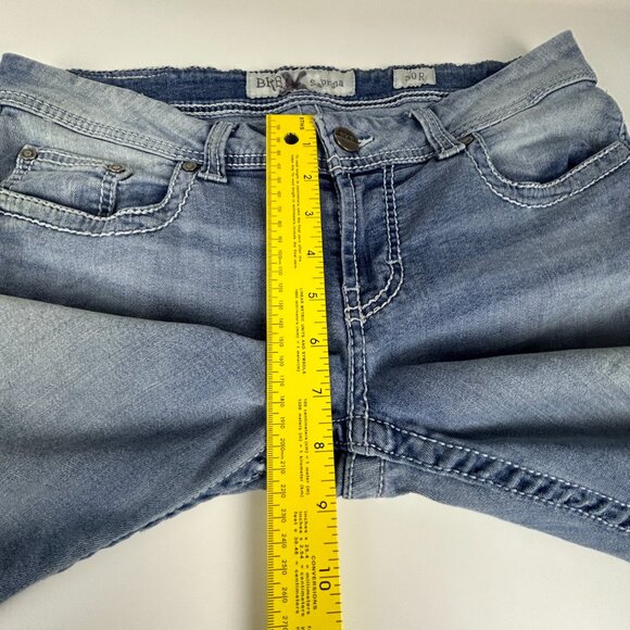 BKE Buckle Jeans Women‎ 32x30.5 Sabrina Blue Stretch Low-Rise Straight Leg Denim - Picture 10 of 14